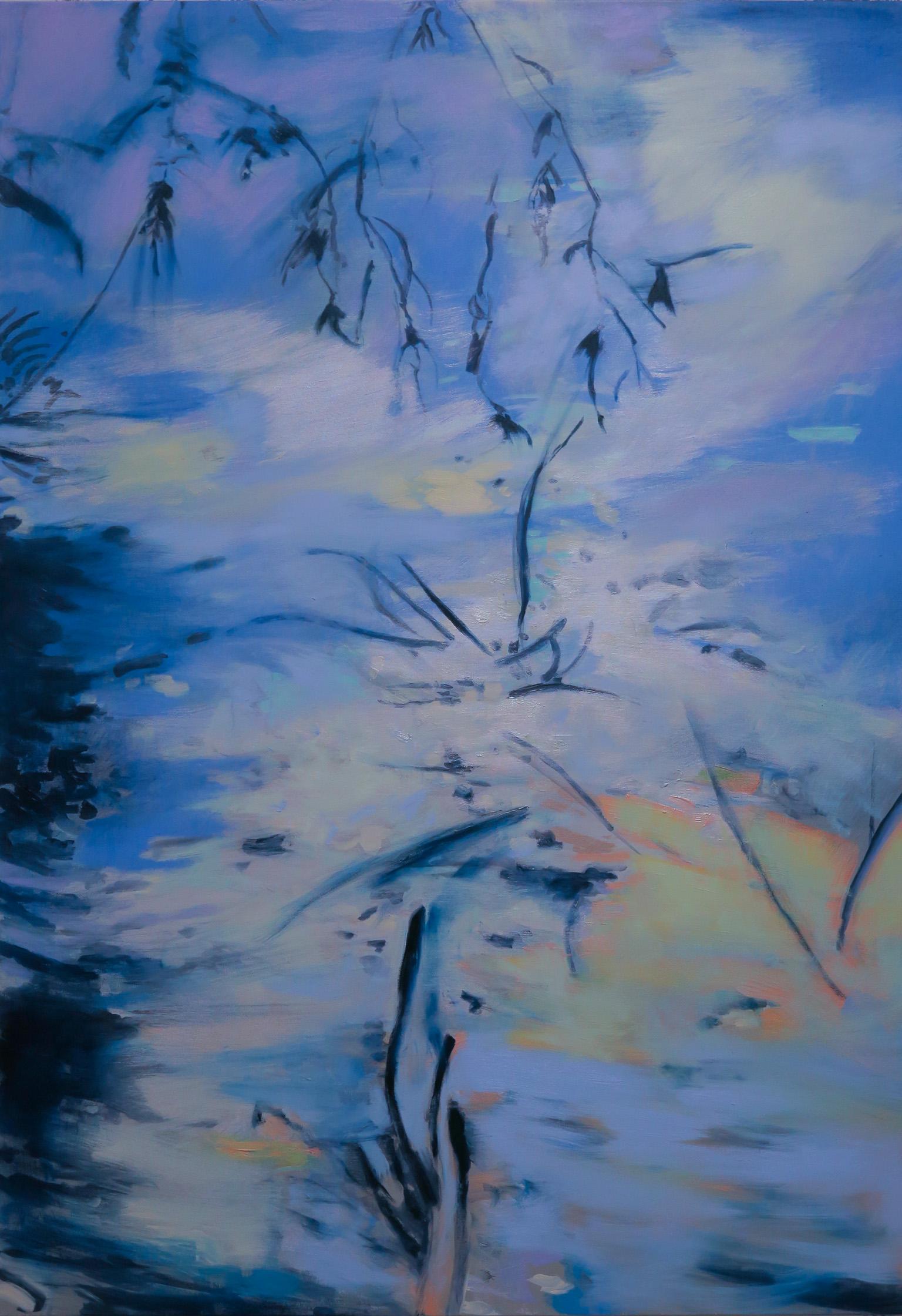 Antonio Ugarte Abstract Painting - Lavender Breeze  72 X50