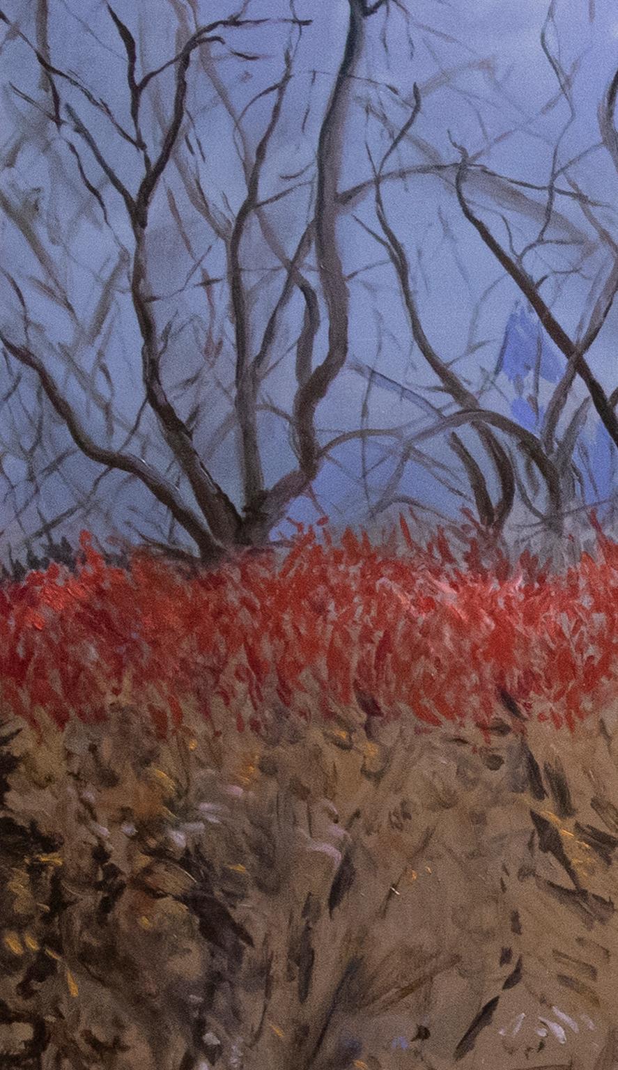 Park Mount Souris 60 X 72 - Painting Espressionismo astratto di Antonio Ugarte