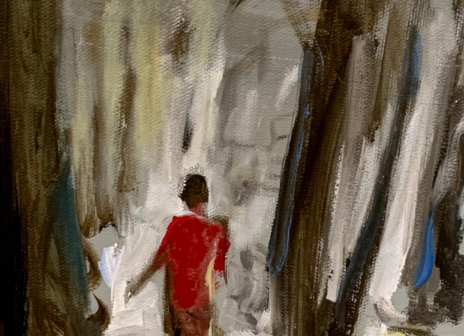 Park Mount Souris 60 X 72 - Abstract Painting Grigio di Antonio Ugarte