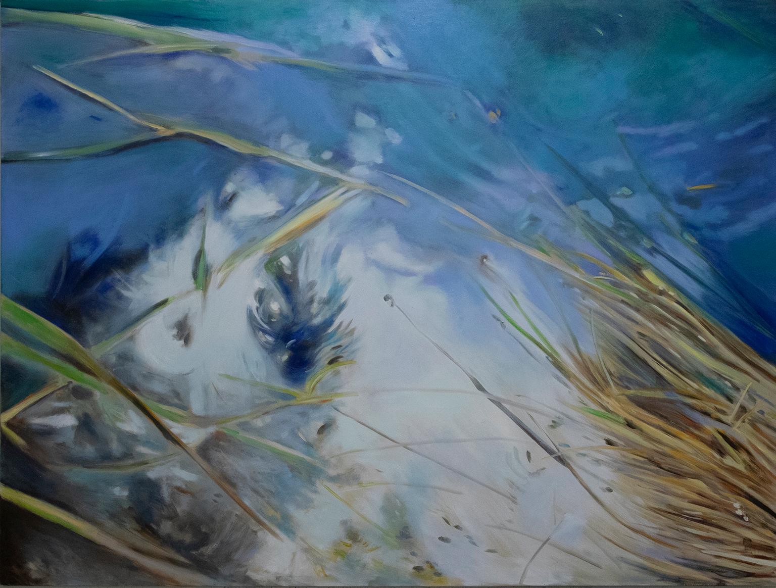 Antonio Ugarte Abstract Painting - Uyuni Reflections 72 X 96