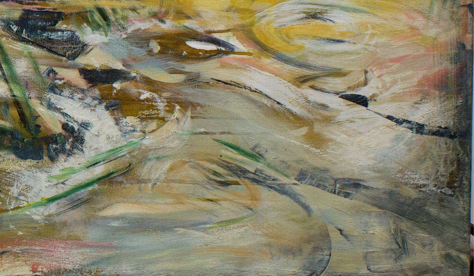 Wasser und Tropfen, 39 x 78

Antonio Ugarte malt das Wasser als Spiegelbild des Geistes, als eine Form der Meditation. Er sieht das Wasser als 