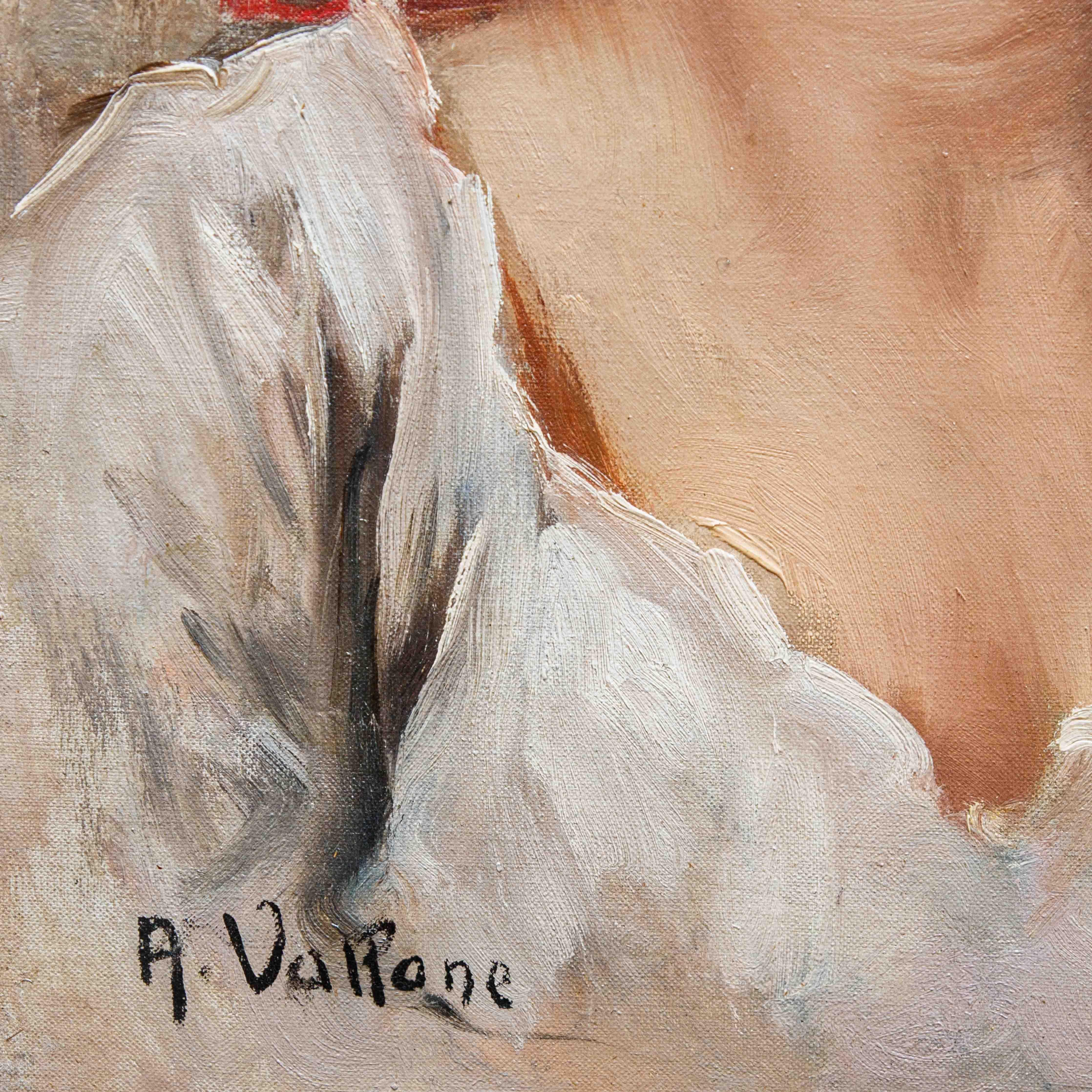 Di Antonio Vallone (attivo a Napoli nel XX secolo), Ritratto di giovane in vendita 2