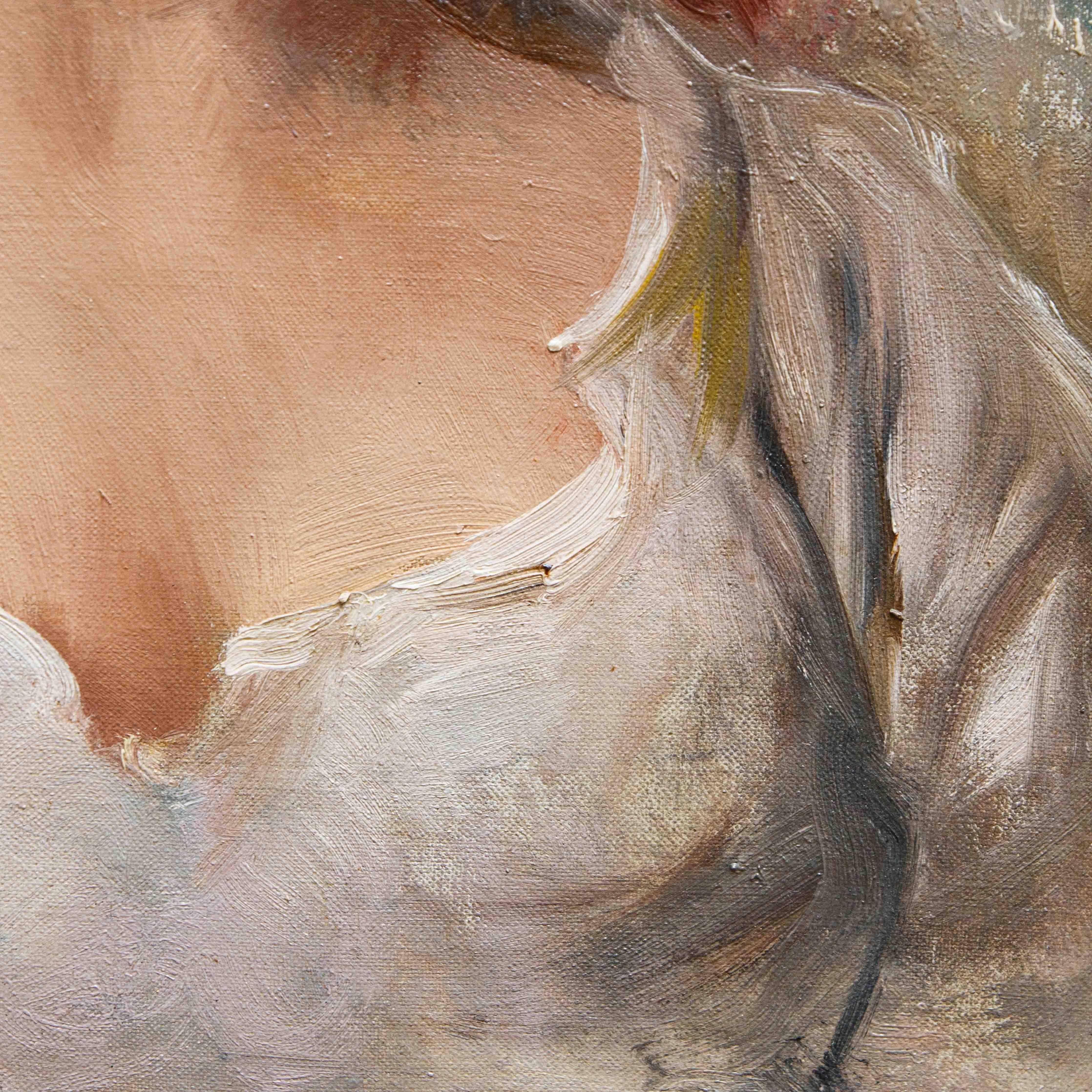 Di Antonio Vallone (attivo a Napoli nel XX secolo), Ritratto di giovane in vendita 4