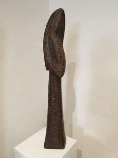 'Una Signora Avvolta Nel Mistero', Imposing Italian Mid-Century Female Bronze.