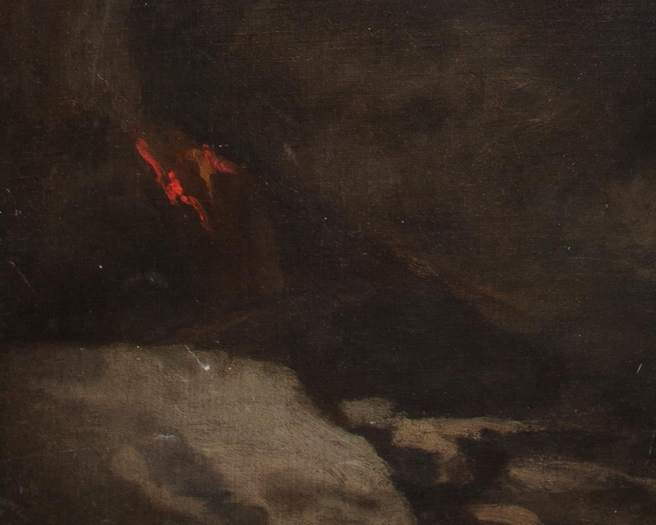 17th Century by Antonio Zanchi Prometheus Bound Oil on canvas en venta 7