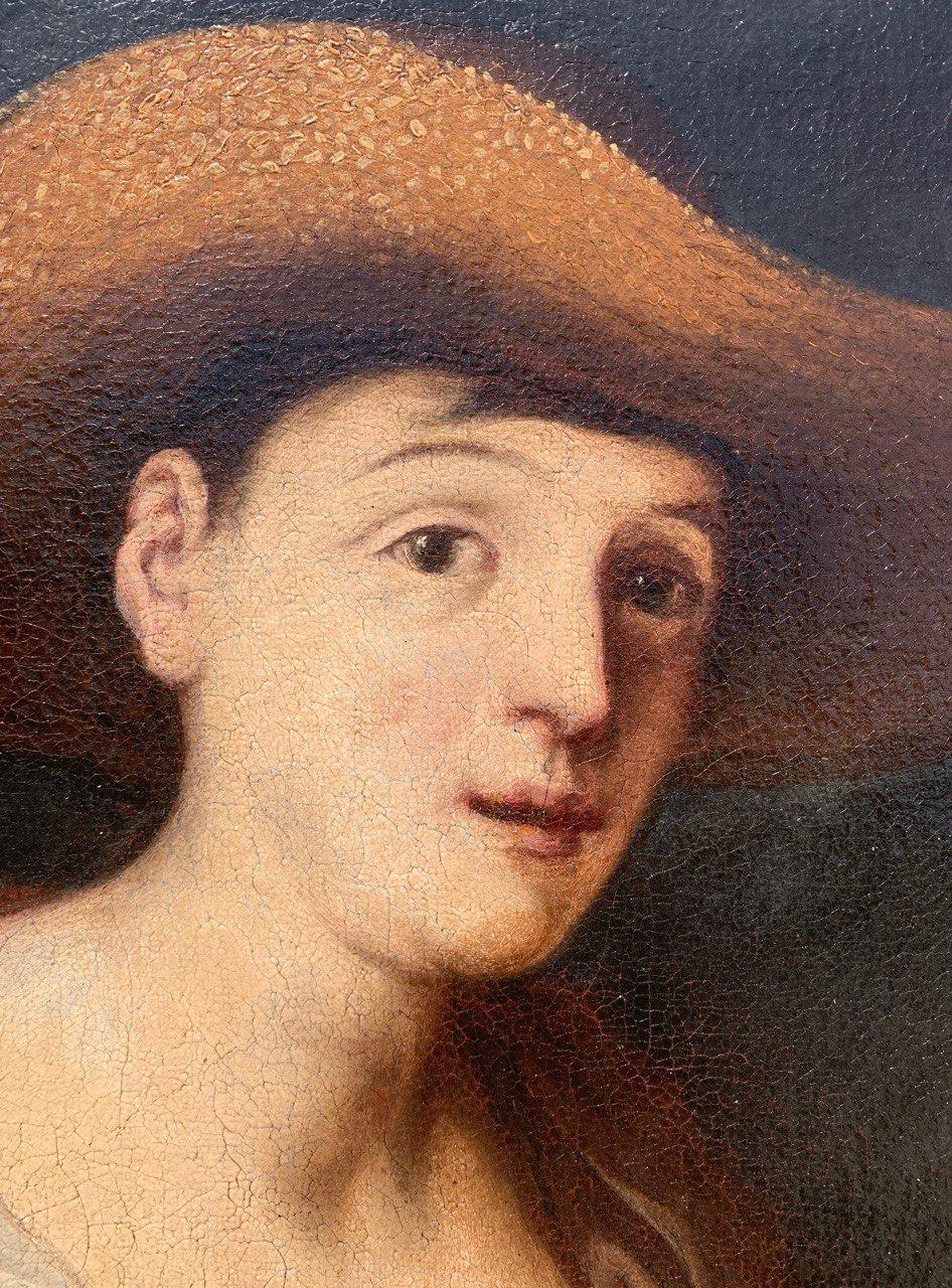 Antonio Zanchi (Venetian Master) - Late 17th century figure painting - Peasant For Sale 9