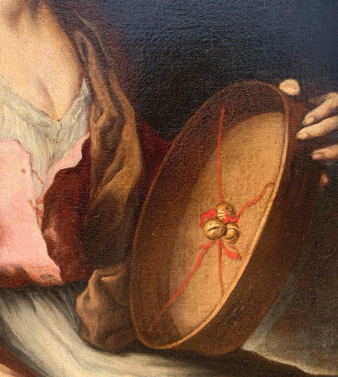 Antonio Zanchi (Venetian Master) - Late 17th century figure painting - Peasant For Sale 5