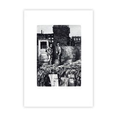 Antonio Zarco Artista spagnolo 1981 Incisione originale firmata a mano realismo n2