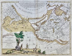 IMPORTANT MAP OF THE N.W. PASSAGE, CALIFORNIA, ASIA - Am. Revolutionary War Time