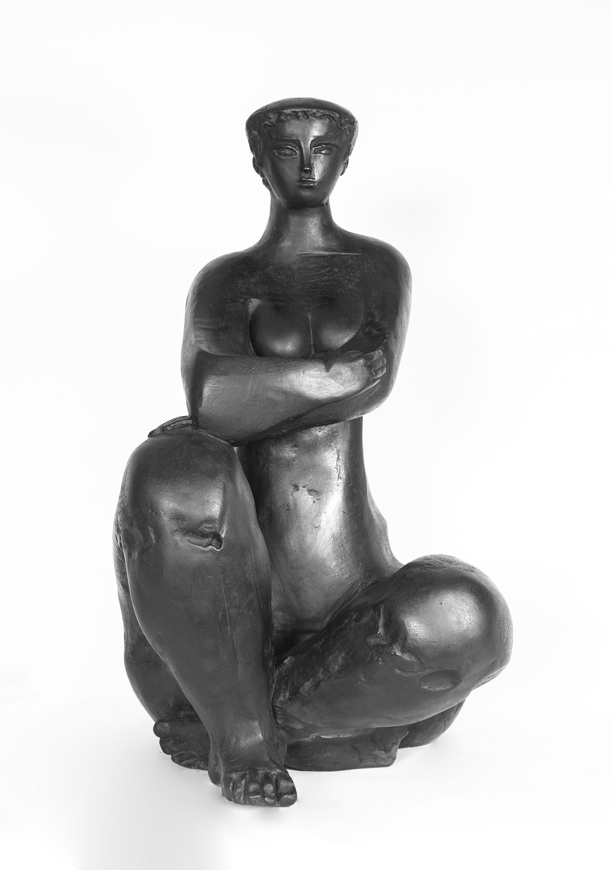 Egèe assise h cm 140 - Sculpture by Antoniucci Volti