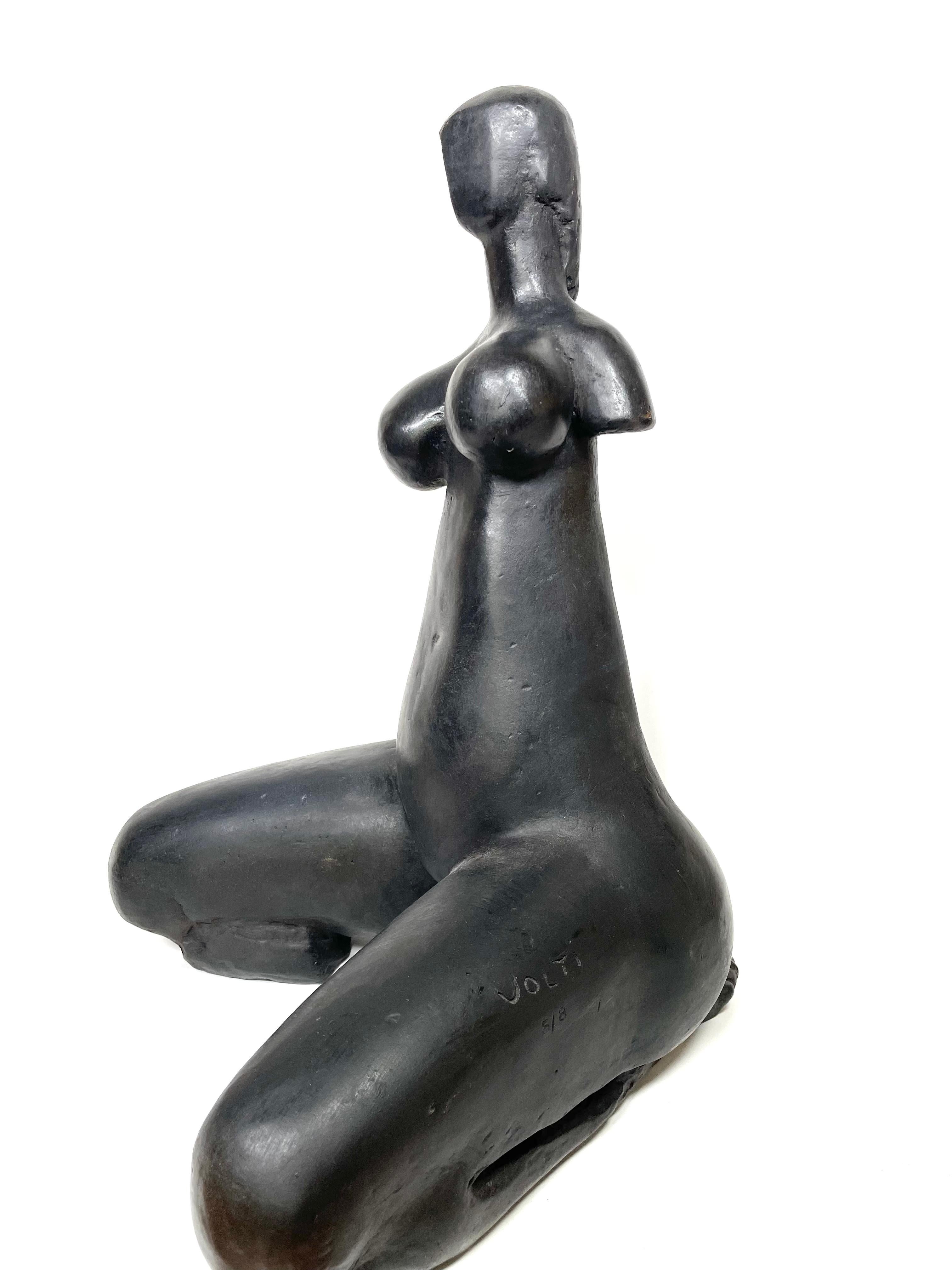 Germinal h cm 40 - Other Art Style Sculpture by Antoniucci Volti