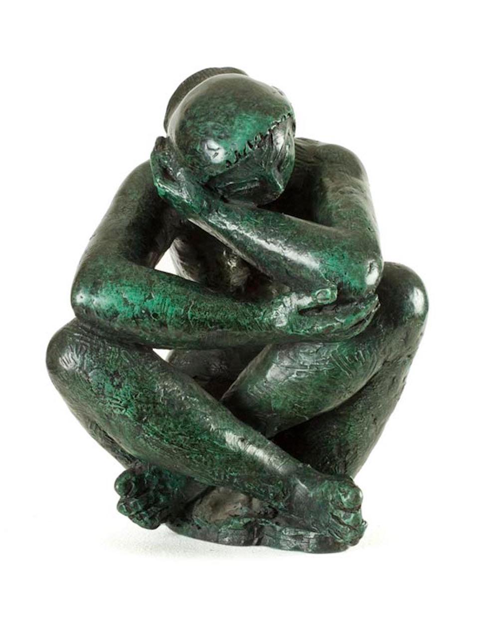 Figurative Sculpture Antoniucci Volti - Malu, Bronze, Sculpture figurative féminine
