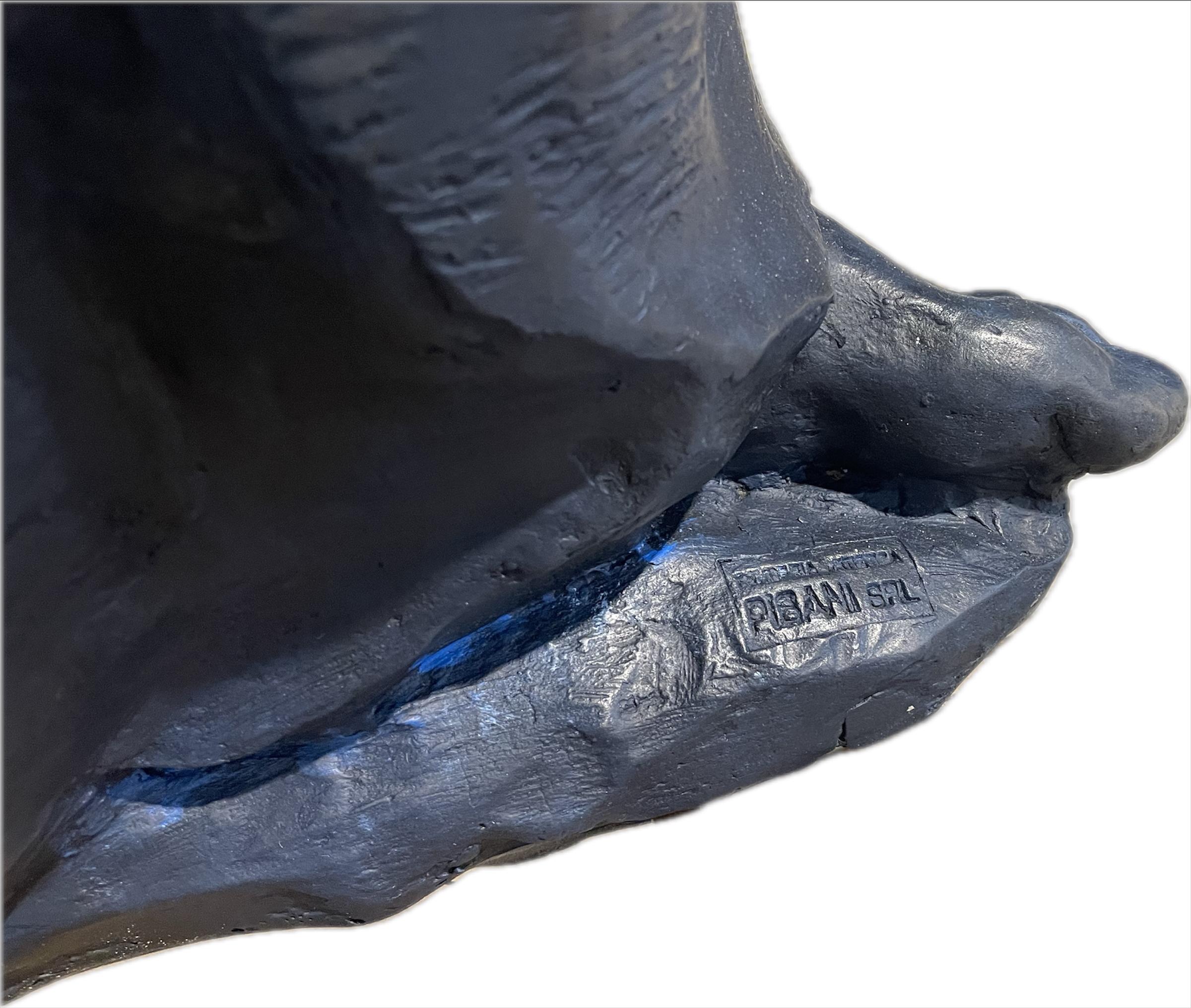 Maternité Allongée cm 90 (patine noire bleutée) in vendita 1