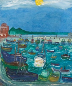 Antony David Hamilton Garner – Ölgemälde, „A Windy Day In April“, 20. Jahrhundert