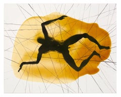 FREE -- Siebdruck, Lithographie, menschliche Figur von Antony Gormley