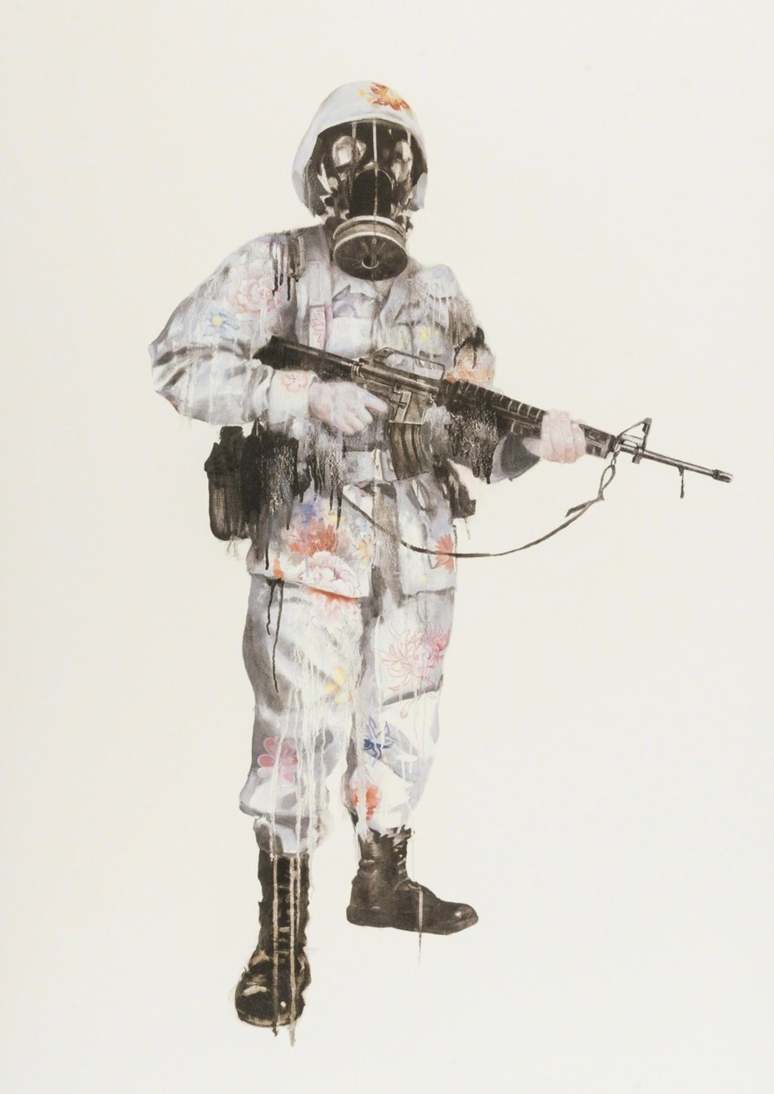 Antony Micallef Figurative Print – PeaceKeeper