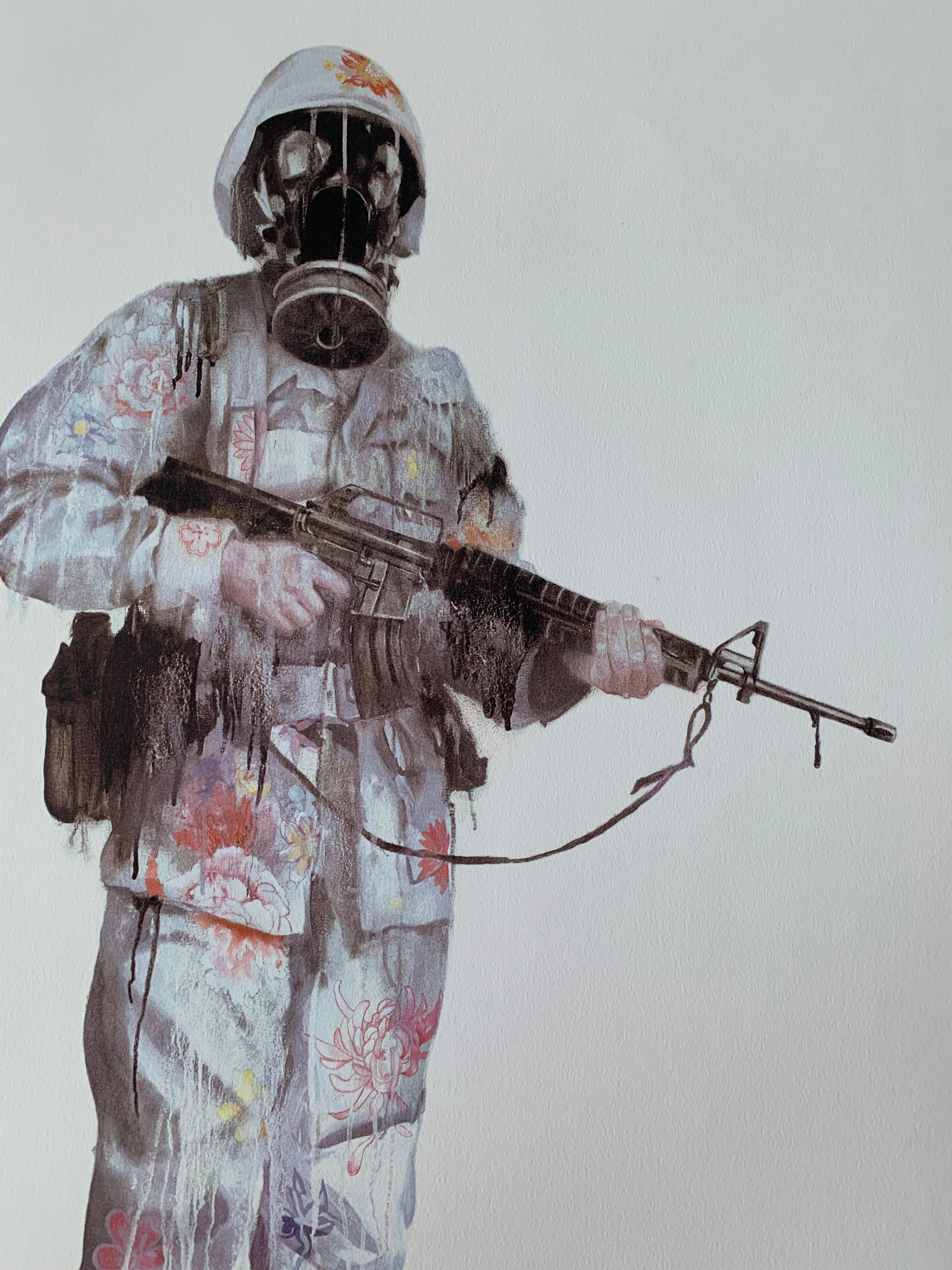 PEACEKEEPER Lithographie in limitierter Auflage, signiert und nummeriert – Print von Antony Micallef