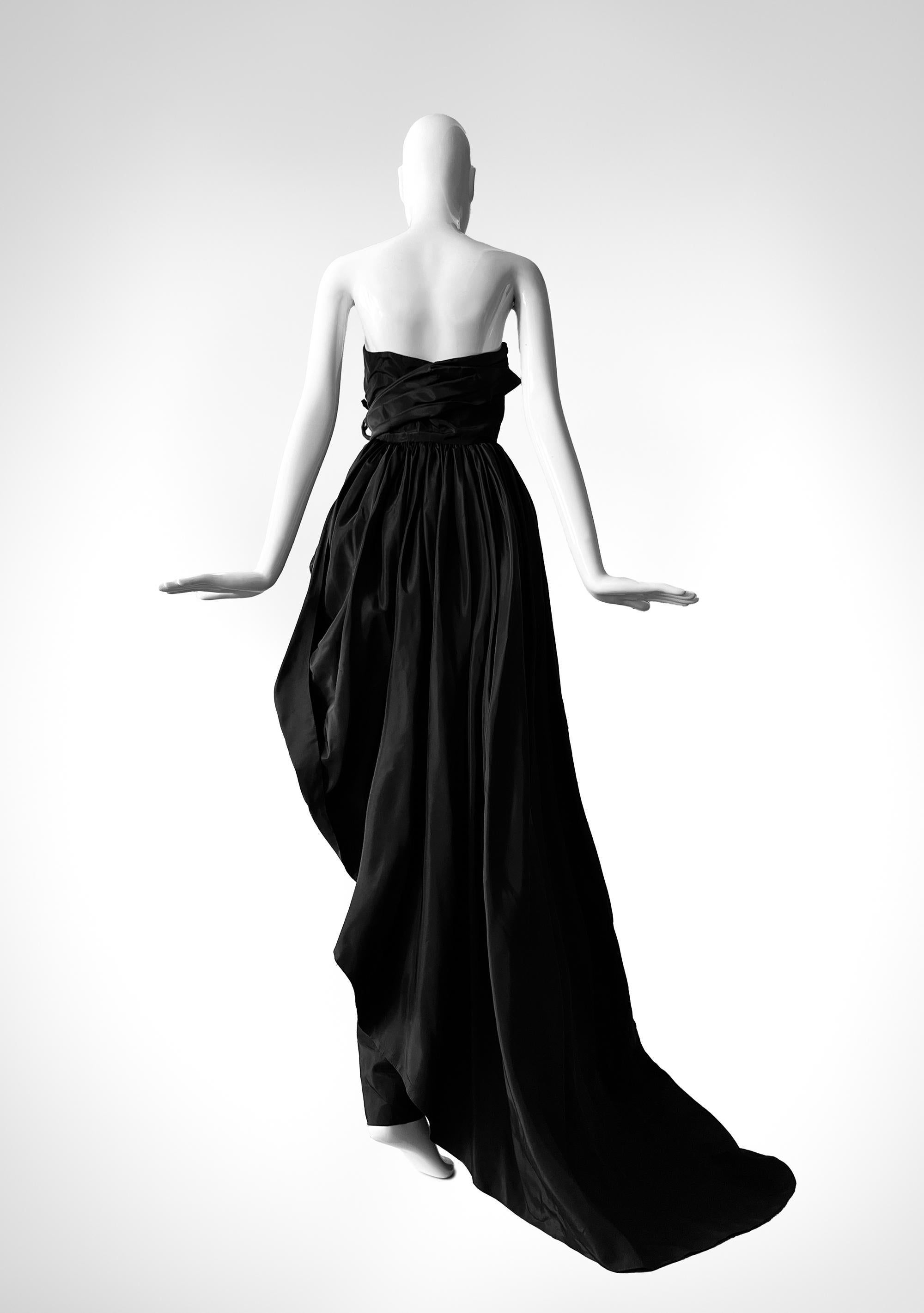 ANTONY PRICE Sculptural Evening Gown Back Dress Ball Gown Red Carpet In Good Condition In Berlin, BE