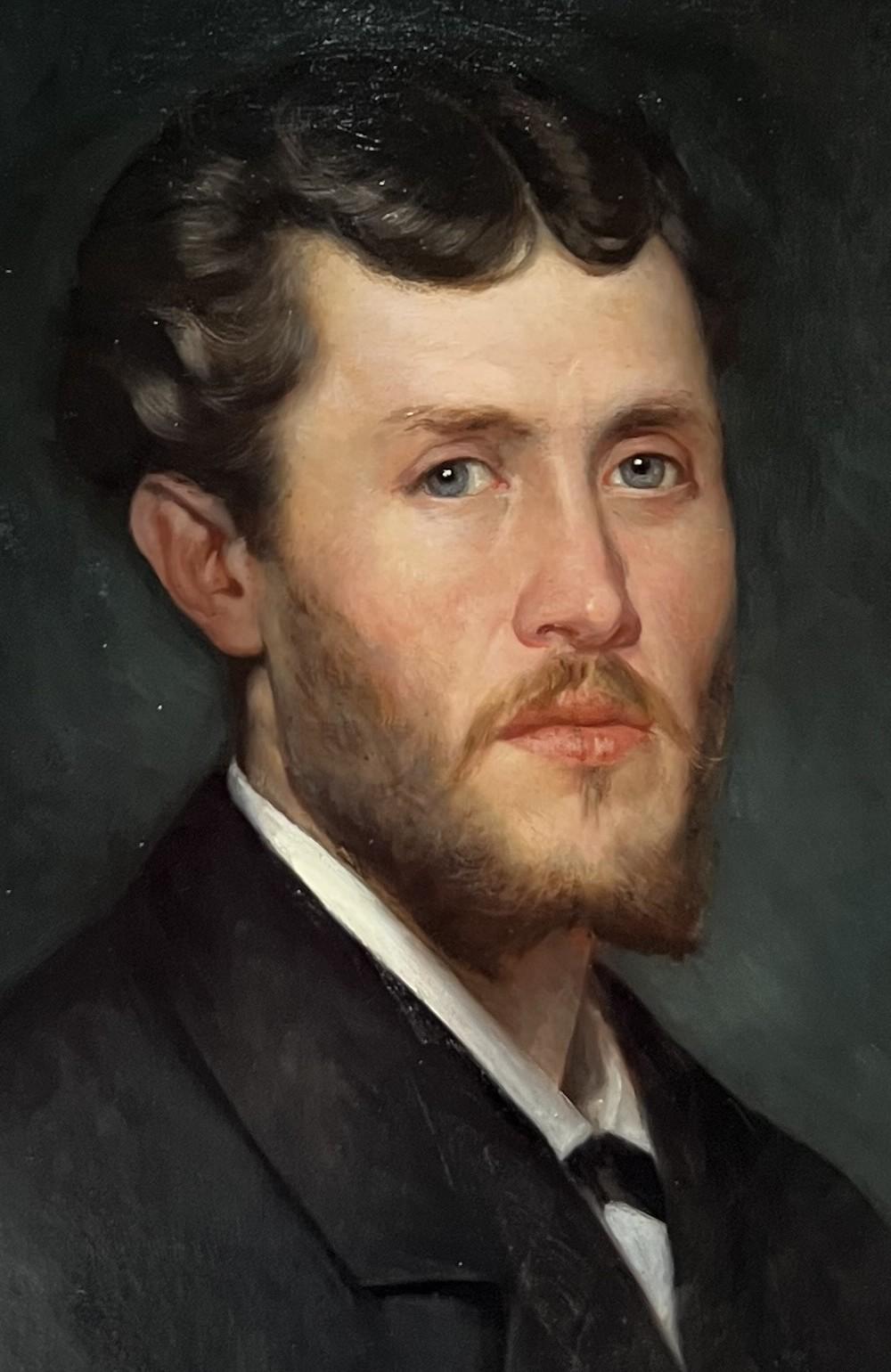 Antony Rives, Portrait of the brother of the artist, 1888, painting signed 4