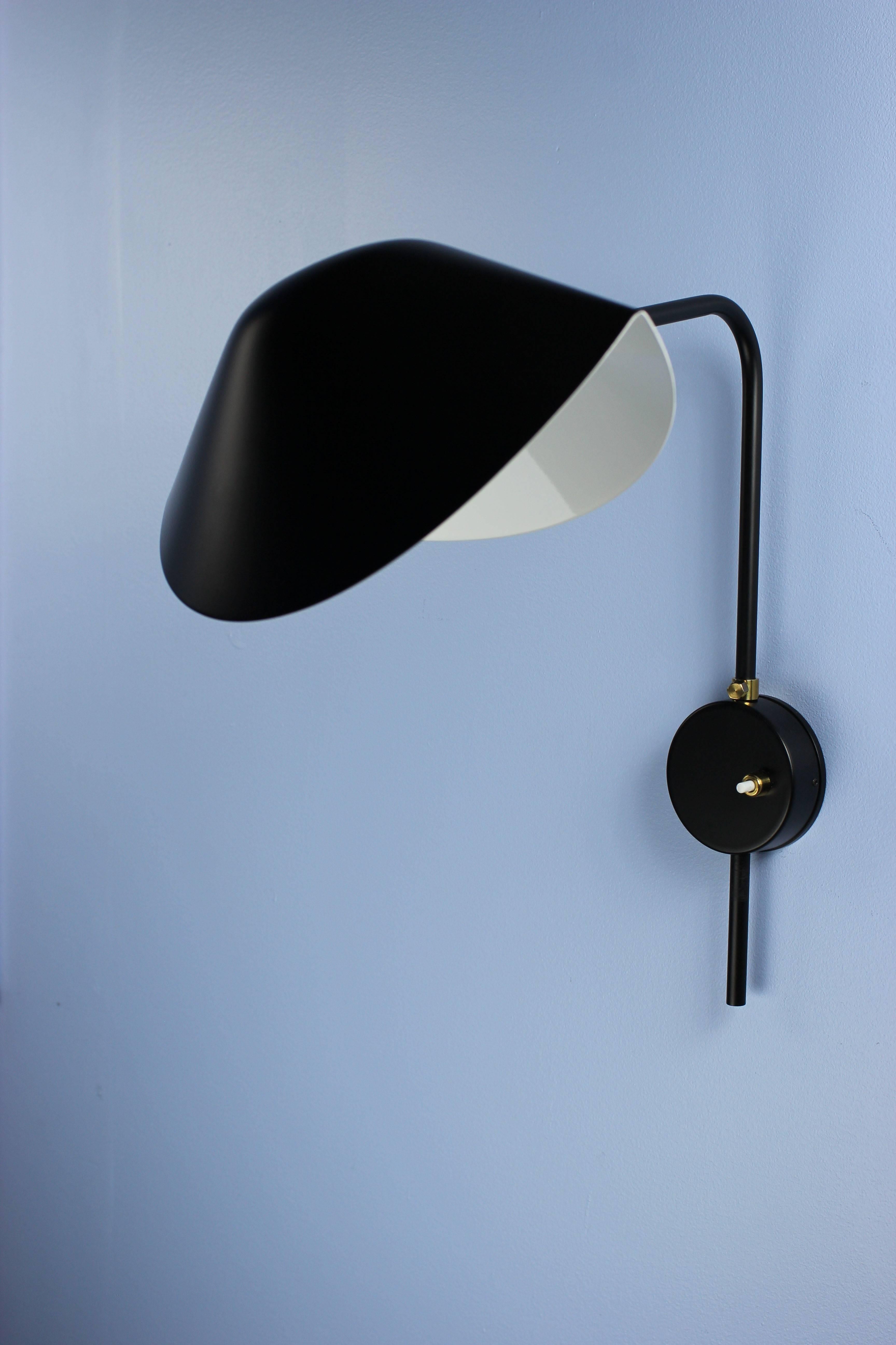 Mid-Century Modern Antony Sconce by Serge Mouille, in Stock!