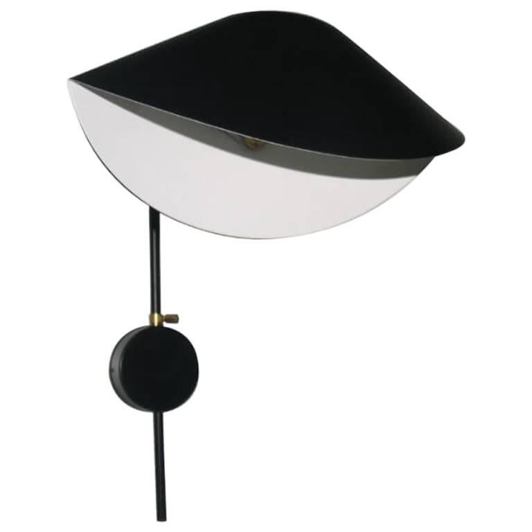 Serge Mouille - Antony Sconce in Black or White For Sale