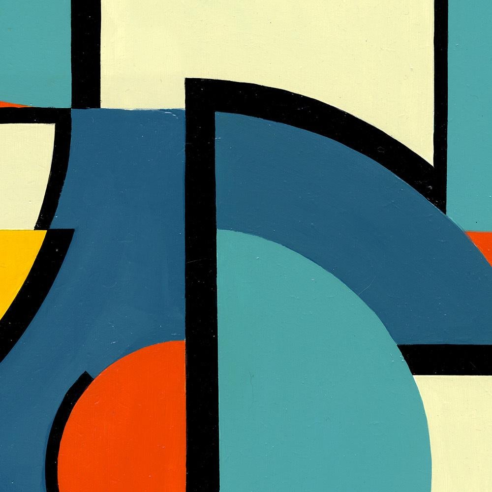 Autographique 1, Contemporary Geometric Abstract Acrylic Painting on Canvas For Sale 10