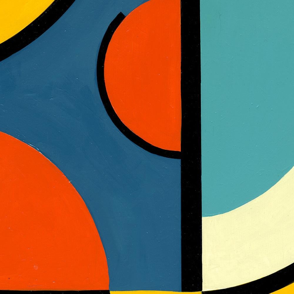 Autographique 1, Contemporary Geometric Abstract Acrylic Painting on Canvas For Sale 11