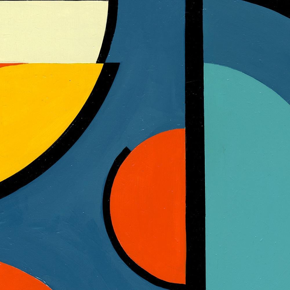 Autographique 1, Contemporary Geometric Abstract Acrylic Painting on Canvas For Sale 5