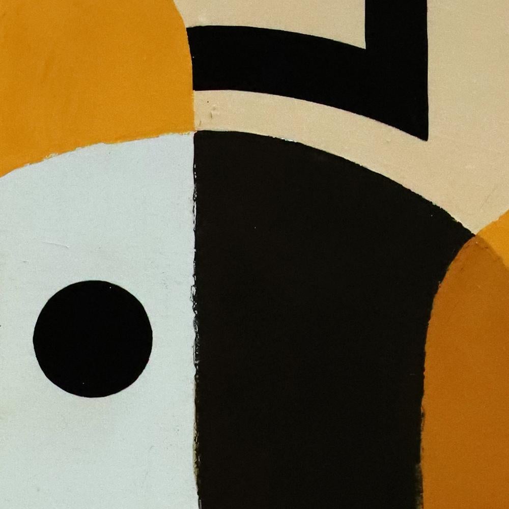 « Big Ears », peinture acrylique semi-abstraite au couteau constructiviste de Dumbo Neue en vente 2