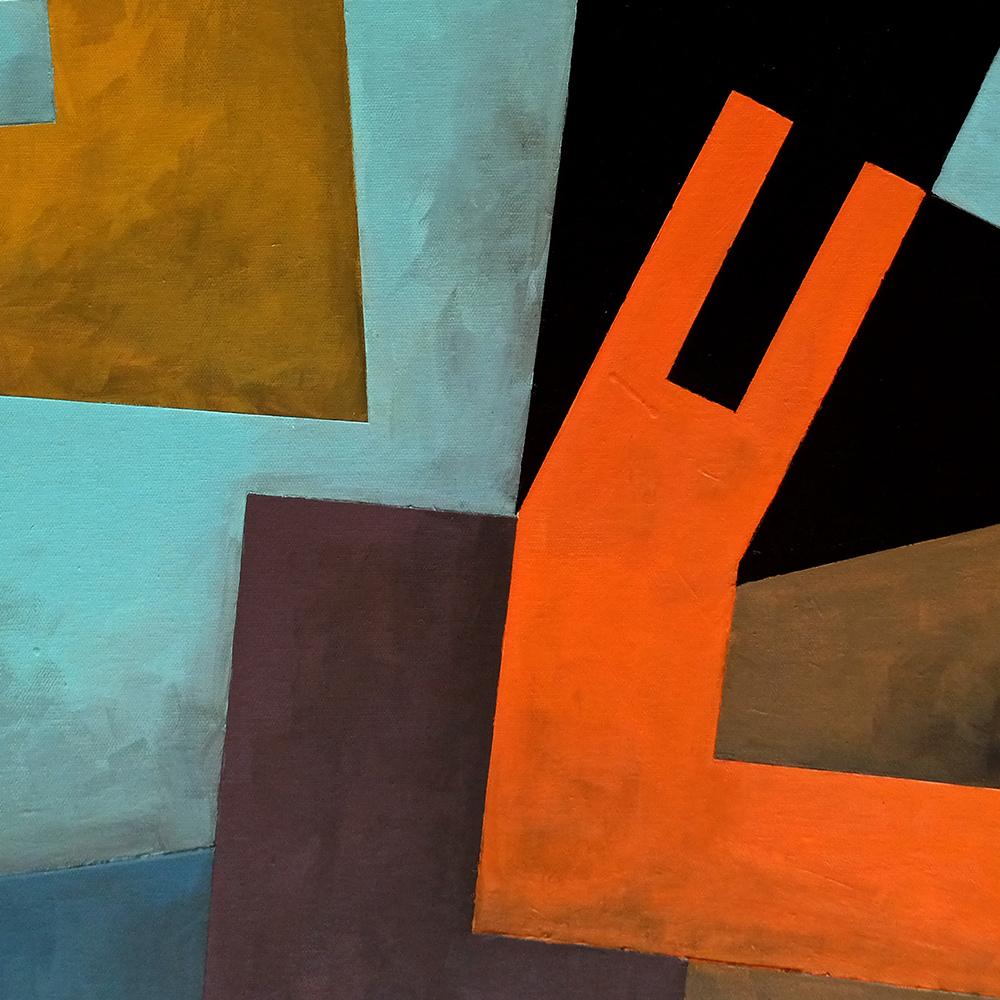 Crawlers, Large Contemporary Semi Abstract Acrylic Painting on Canvas For Sale 2