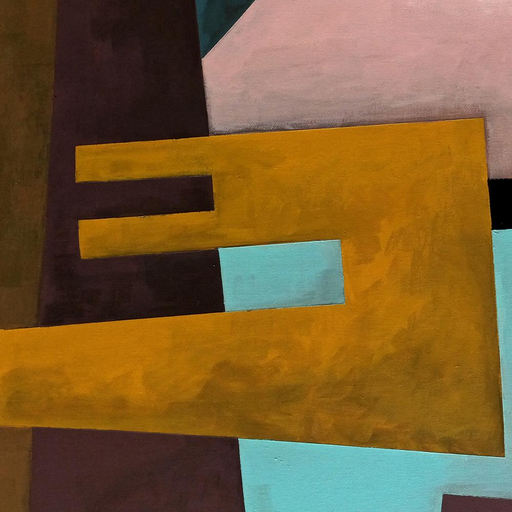 « Crawlers », peinture acrylique semi-abstraite constructiviste Neue en vente 4