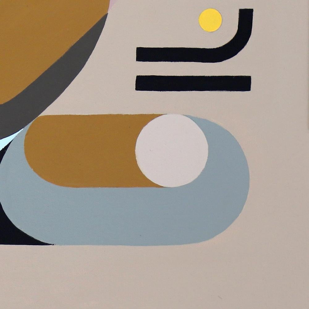 Dans sa coquille (In Its Shell), Contemporary Semi Abstract Acrylic Painting For Sale 2