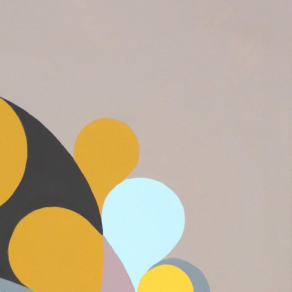 Dans sa coquille (In Its Shell), Contemporary Semi Abstract Acrylic Painting For Sale 3
