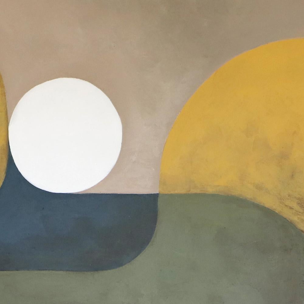 Extreme yoga, Large Geometric Contemporary Abstract Acrylic Painting on Canvas For Sale 10