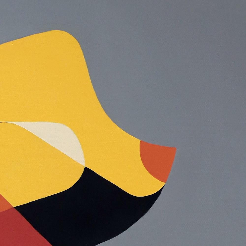 Histoire de courbes (Story of Curves), Geometric Contemporary Abstract Acrylic For Sale 3