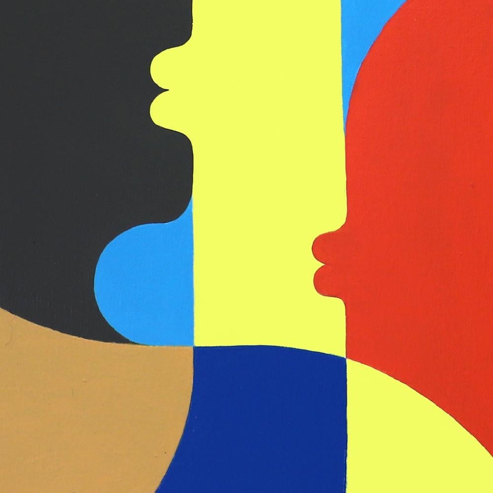 « Mémories », peinture acrylique abstraite constructiviste de Neue en vente 1