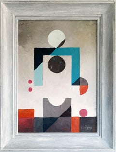 "My Body and I", Neue Constructivist Abstract Acrylic Painting