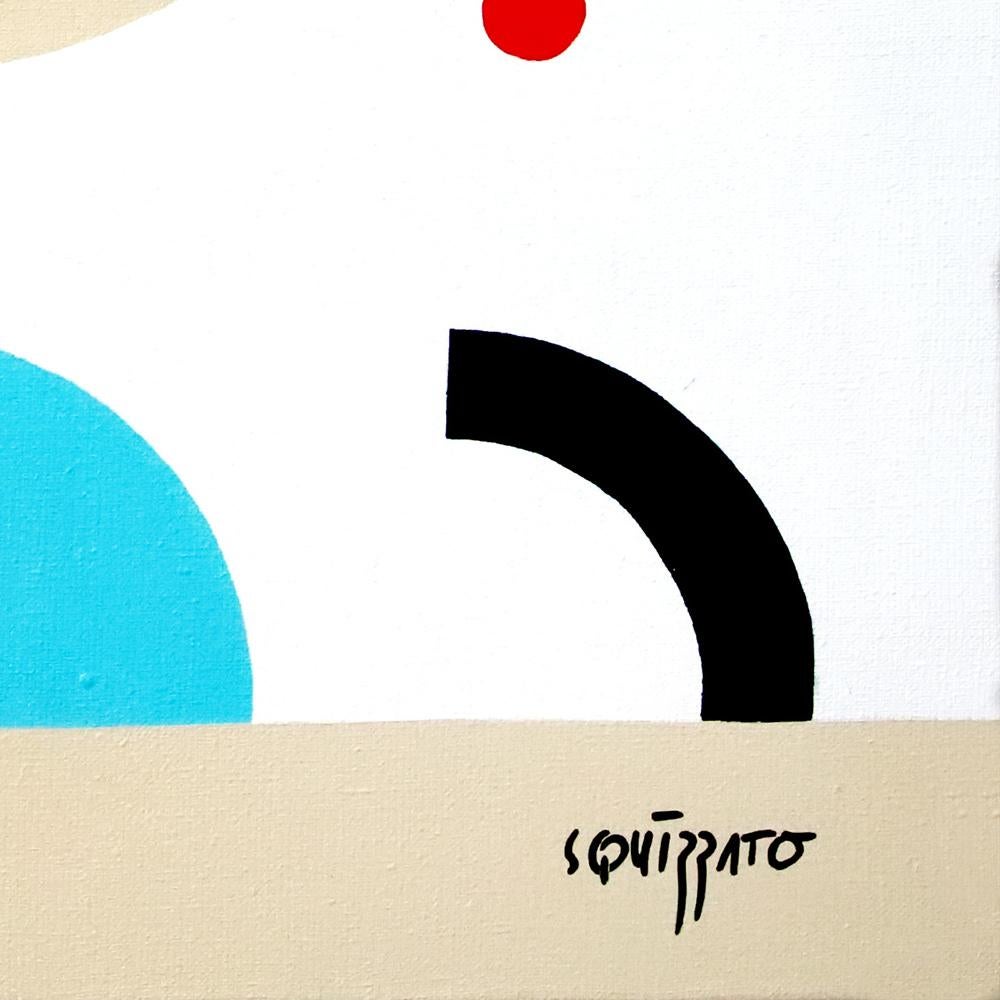 «helter », peinture acrylique Neue Constructivist - Paysage abstrait - Constructiviste Painting par Antony Squizzato