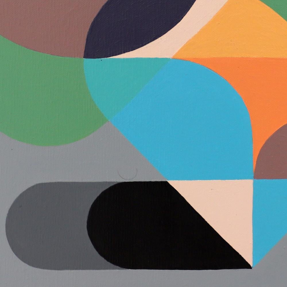 « Le trou de serrure, peinture acrylique abstraite constructiviste de Neue - Constructiviste Painting par Antony Squizzato