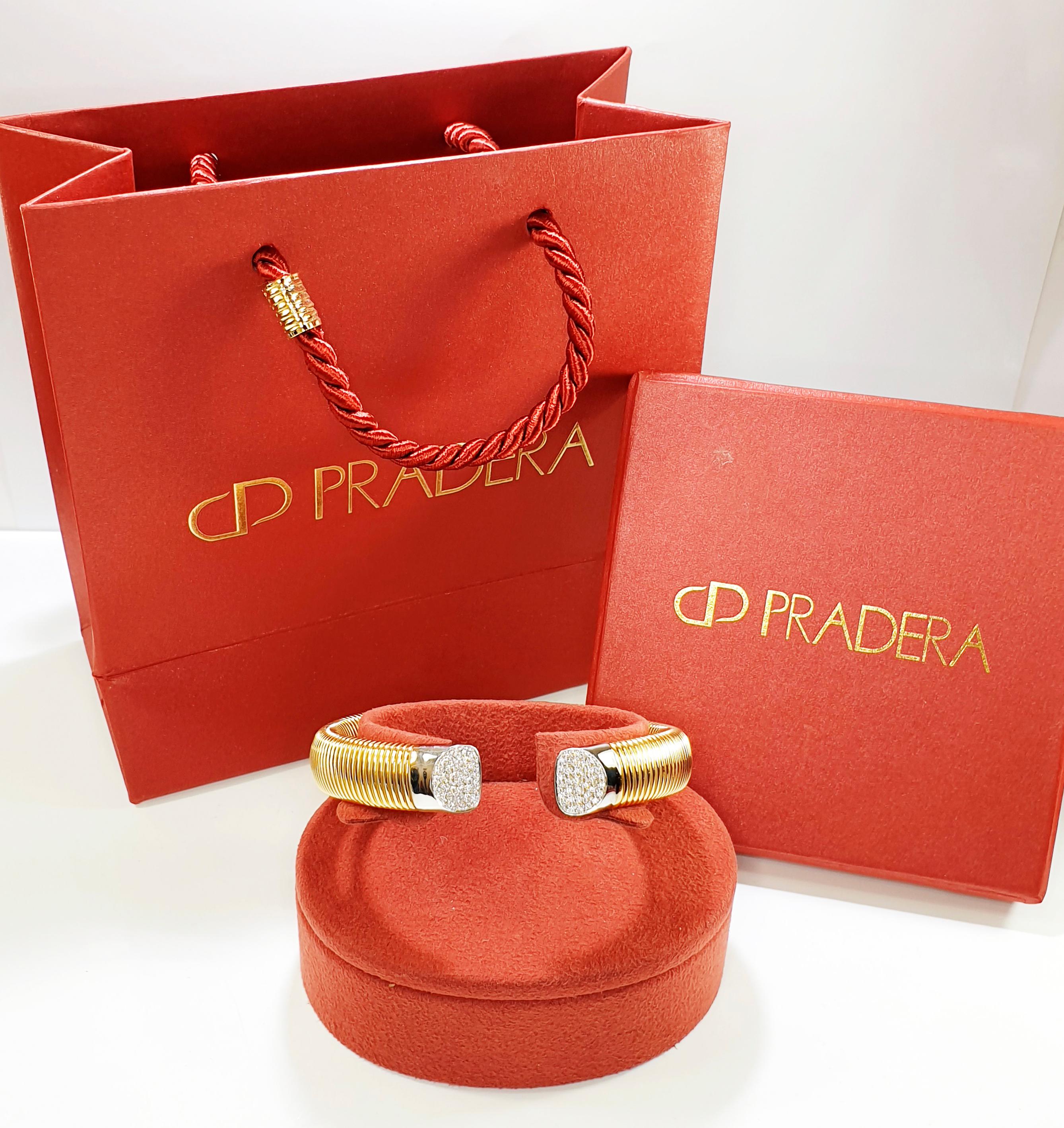 Women's Antora Tubogas 18 Karat Rose Gold and Diamonds Diamond Bracelet For Sale