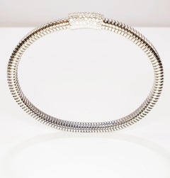 Antora Tubogas 18 Karat White Gold and Diamonds bracelet