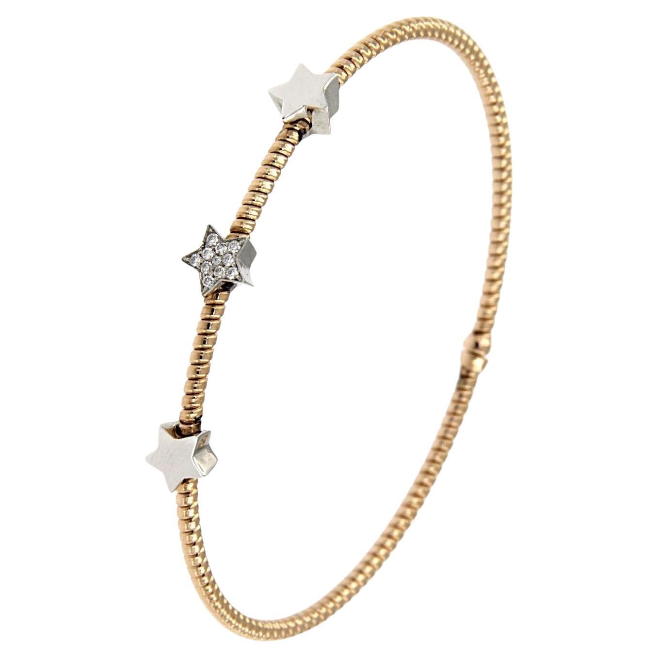 Antora Tubogas Bracciale con diamanti in oro rosa 18 carati Juste Un Clou in vendita 8