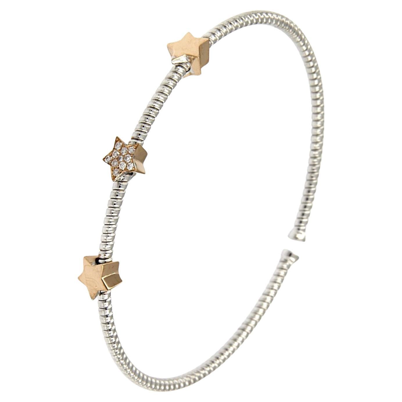 Antora Tubogas Brazalete de diamantes de oro rosa de 18k Juste Un Clou en Nuevo estado para la venta en Bilbao, ES