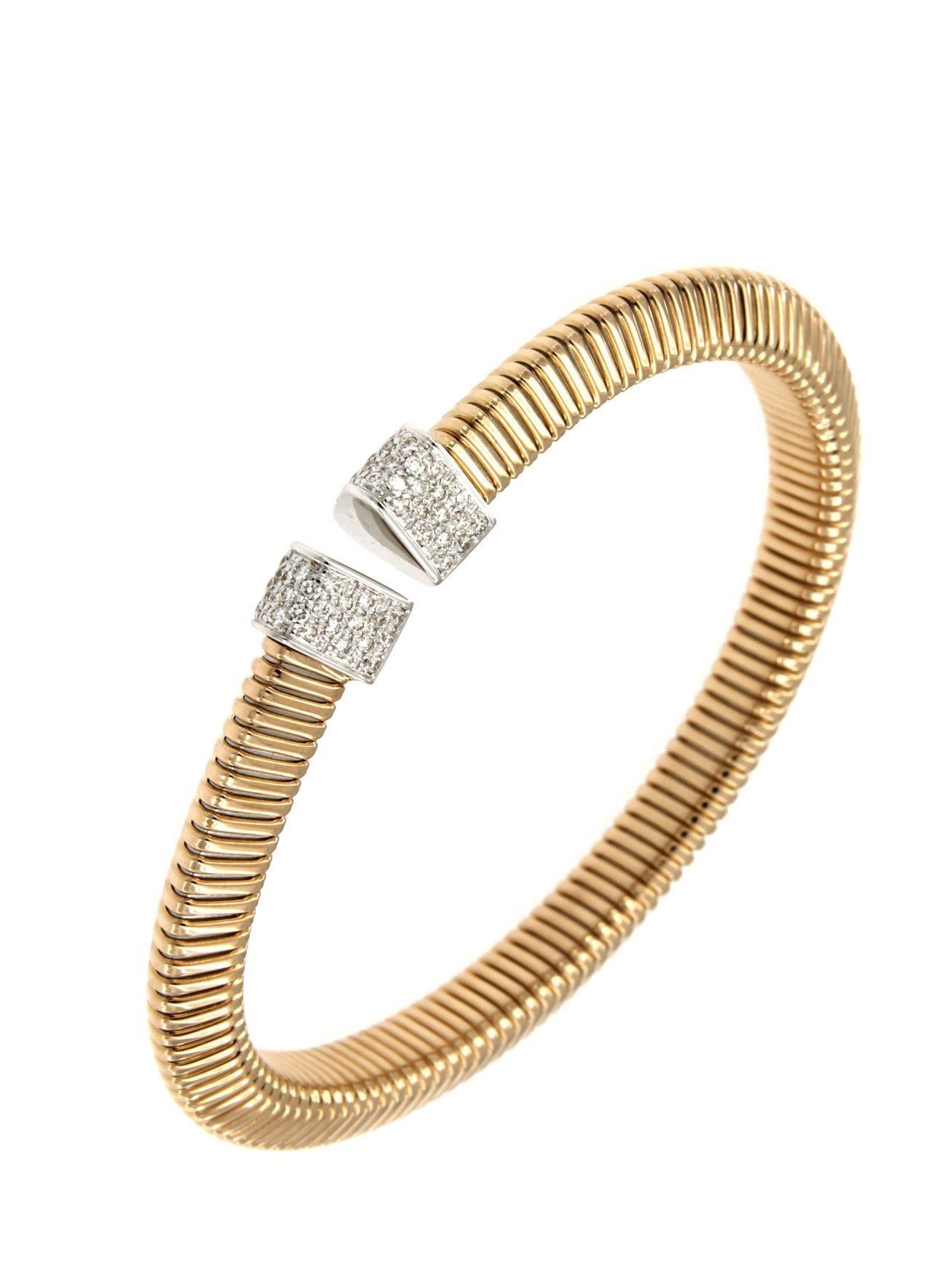 Antora Tubogas Bracciale con diamanti in oro rosa 18 carati Juste Un Clou In condizioni Nuovo in vendita a Bilbao, ES