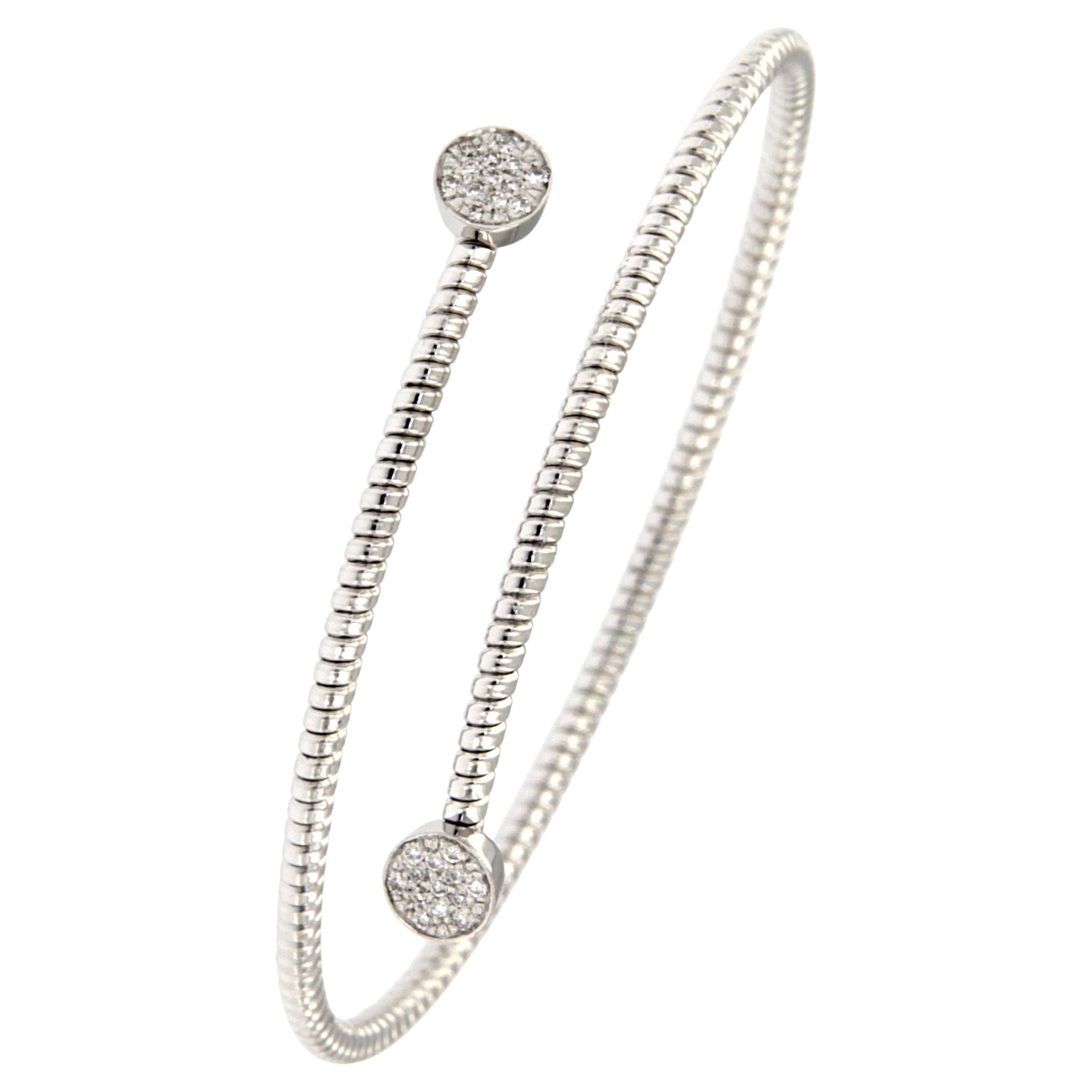 Antora Tubogas Brazalete de diamantes de oro rosa de 18k Juste Un Clou en venta 1