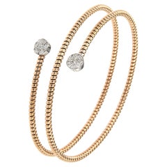 Antora Tubogas Bracciale con diamanti in oro rosa 18 carati Juste Un Clou