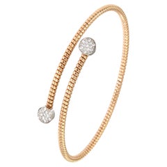 Antora Tubogas Bracciale con diamanti in oro rosa 18 carati Juste Un Clou