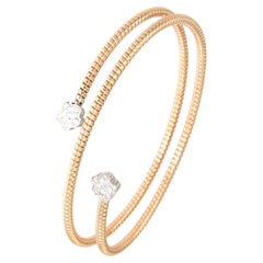 Antora Tubogas Bracciale con diamanti in oro rosa 18 carati Juste Un Clou