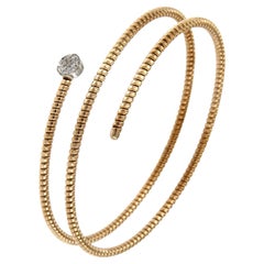 Antora Tubogas Bracciale con diamanti in oro rosa 18 carati Juste Un Clou