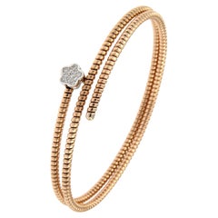 Antora Tubogas Bracciale con diamanti in oro rosa 18 carati Juste Un Clou